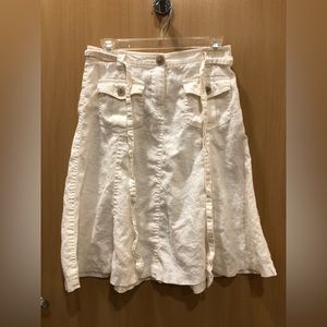 💯% linen A-line skirt — J. Crew